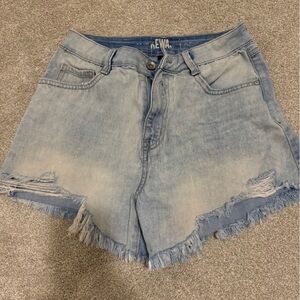 Faded blue Jean shorts
